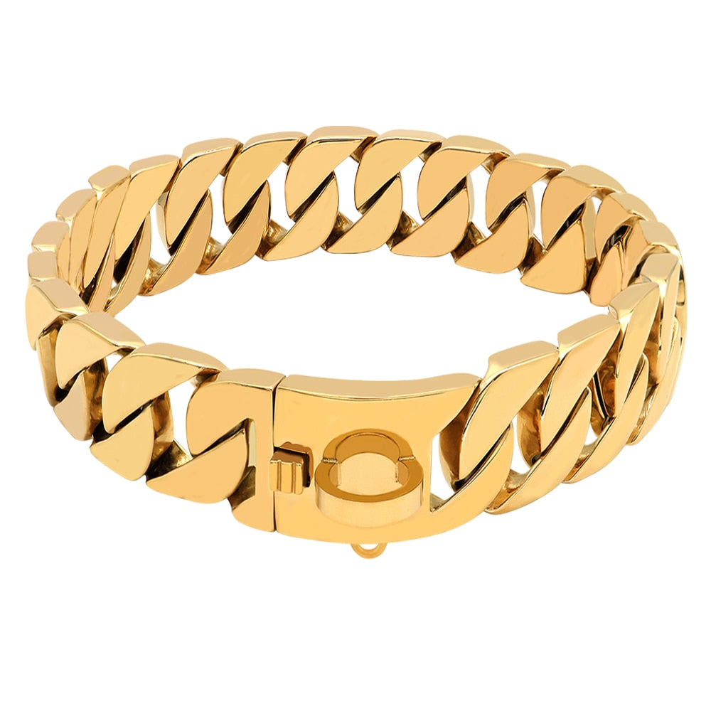 32MM Luxury Gold Chain Show Collar