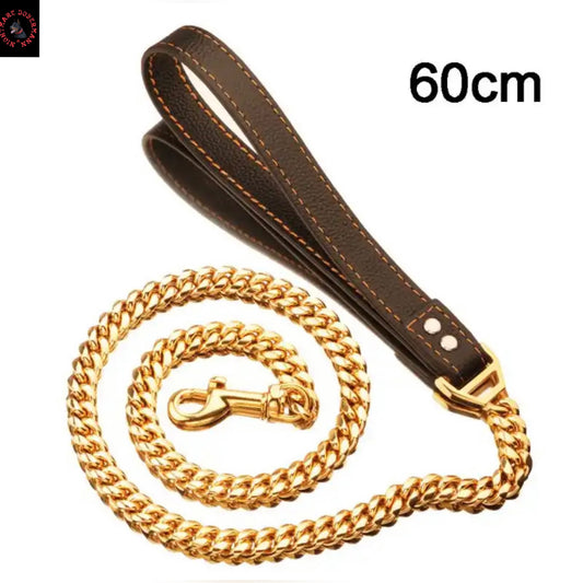 Luxury Leash Cuban With Leather Handles