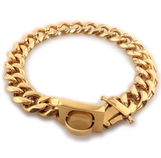 19MM luxury Gold Chain Collar